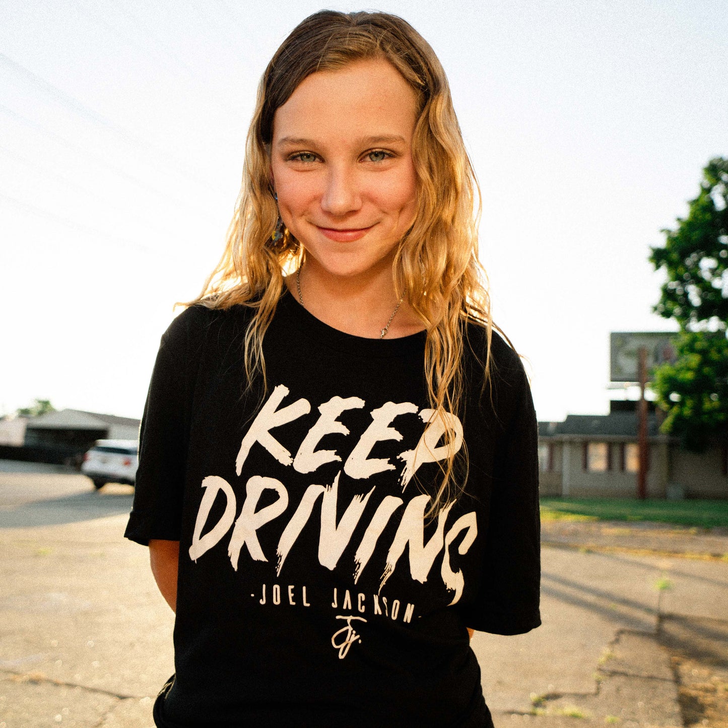 Keep Driving Black T Women's
